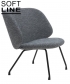 Evy Lounge Chair elegancki i komfortowy fotel skandynawski Softline | Design Spichlerz 
