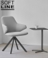 Nuuk Swivel skandynawskie krzesło obrotowe Softline | Design Spichlerz