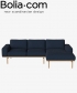 Elton Sofa 3 z szezlongiem esencja skandynawskiego wzornictwa Bolia | Design Spichlerz 