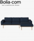 Elton Sofa 3 z szezlongiem esencja skandynawskiego wzornictwa Bolia | Design Spichlerz 