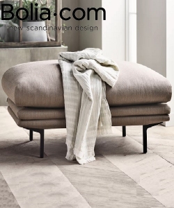 Lomi Pouf skandynawska elegancka pufa Bolia | Design Spichlerz