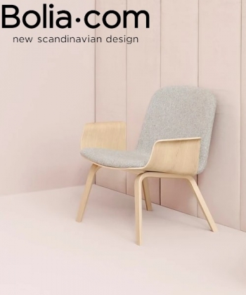 Palm upholstered Lounge Chair tapicerowany skandynawski fotel Bolia | Design Spichlerz 