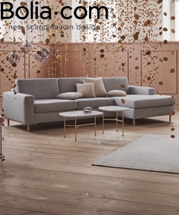 Scandinavia Sofa 3 z szezlongiem rozkładana skandynawska elegancka sofa Bolia | Design Spichlerz