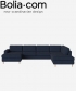 Scandinavia Sofa 5 skandynawski elegancki narożnik Bolia | Design Spichlerz