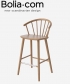 Sleek Barstool klasyczne skandynawskie krzesło barowe Bolia | Design Spichlerz