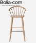 Sleek Barstool klasyczne skandynawskie krzesło barowe Bolia | Design Spichlerz