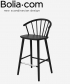 Sleek Barstool klasyczne skandynawskie krzesło barowe Bolia | Design Spichlerz