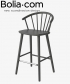 Sleek Barstool klasyczne skandynawskie krzesło barowe Bolia | Design Spichlerz