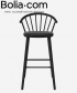 Sleek Barstool Leather klasyczne skandynawskie krzesło barowe Bolia | Design Spichlerz