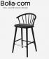 Sleek Barstool Leather klasyczne skandynawskie krzesło barowe Bolia | Design Spichlerz