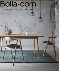 Swing upholstered dining chair ponadczasowe krzesło skandynawskie Bolia