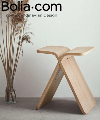 X-Stool minimalistyczny skandynawski stołek Bolia | Design Spichlerz