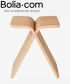 X-Stool minimalistyczny skandynawski stołek Bolia | Design Spichlerz