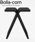 X-Stool minimalistyczny skandynawski stołek Bolia | Design Spichlerz