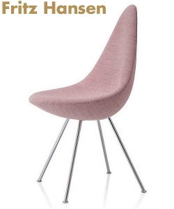 Drop upholstered krzesło tapicerowane Fritz Hansen