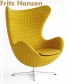 Legendarny fotel Egg marki Fritz Hansen | design Arne Jacobsen | Design Spichlerz 