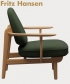 Fred Lounge elegancki skandynawski fotel Fritz Hansen | Design Spichlerz