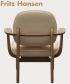 Fred Lounge elegancki skandynawski fotel Fritz Hansen | Design Spichlerz