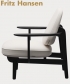 Fred Lounge elegancki skandynawski fotel Fritz Hansen | Design Spichlerz