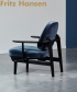 Fred Lounge elegancki skandynawski fotel Fritz Hansen | Design Spichlerz