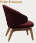 Let Lounge klasyczny fotel skandynawski Fritz Hansen | Design Spichlerz