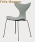 Lily Soft rzeźbiarskie krzesło tapicerowane Fritz Hansen | Design Spichlerz