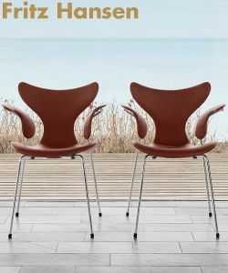 Lily Soft Armchair rzeźbiarskie krzesło z podłokietnikami Fritz Hansen | Design Spichlerz