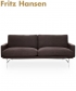 Lissoni sofa 2 osobowa skandynawska Fritz Hansen