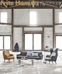 Lissoni sofa 2 osobowa skandynawska Fritz Hansen