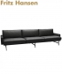 Lissoni sofa 3 osobowa | Fritz Hansen | desing Piero Lissoni