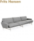 Lissoni sofa 3 osobowa | Fritz Hansen | desing Piero Lissoni