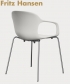 NAP Metal Armchair zgrabne krzesło skandynawskie Fritz Hansen | Design Spichlerz