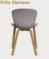 NAP Wood zgrabne krzesło skandynawskie Fritz Hansen | Design Spichlerz