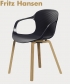 NAP Wood Arms zgrabne krzesło skandynawskie Fritz Hansen | Design Spichlerz