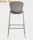 NAP Hoker eleganckie skandynawskie krzesło barowe Fritz Hansen  | Design Spichlerz