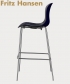 NAP Hoker eleganckie skandynawskie krzesło barowe Fritz Hansen | Design Spichlerz