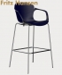 NAP Hoker Arms eleganckie skandynawskie krzesło barowe Fritz Hansen | Design Spichlerz