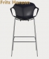 NAP Hoker Arms eleganckie skandynawskie krzesło barowe Fritz Hansen | Design Spichlerz