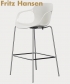 NAP Hoker Arms eleganckie skandynawskie krzesło barowe Fritz Hansen | Design Spichlerz
