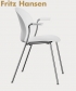 N02 Arm Recycle Chair minimalistyczne krzesło skandynawskie Fritz Hansen | Design Spichlerz