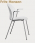 N02 Arm Recycle Chair minimalistyczne krzesło skandynawskie Fritz Hansen | Design Spichlerz