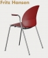 N02 Arm Recycle Chair minimalistyczne krzesło skandynawskie Fritz Hansen | Design Spichlerz
