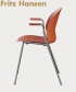 N02 Arm Recycle Chair minimalistyczne krzesło skandynawskie Fritz Hansen | Design Spichlerz