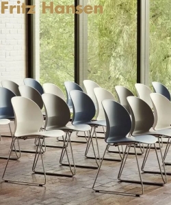 N02 Płozy Recycle Chair minimalistyczne krzesło skandynawskie Fritz Hansen | Design Spichlerz