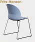 N02 Płozy Recycle Chair minimalistyczne krzesło skandynawskie Fritz Hansen | Design Spichlerz