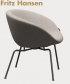 Pot Lounge skandynawski fotel z 1959 Fritz Hansen | Design Spichlerz
