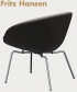 Pot Lounge skandynawski fotel z 1959 Fritz Hansen | Design Spichlerz