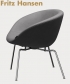 Pot Lounge skandynawski fotel z 1959 Fritz Hansen | Design Spichlerz