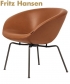 Pot Lounge skandynawski fotel z 1959 Fritz Hansen | Design Spichlerz