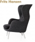 Ro Lounge skandynawski fotel Fritz Hansen | design Jaime Hayon | Design Spichlerz